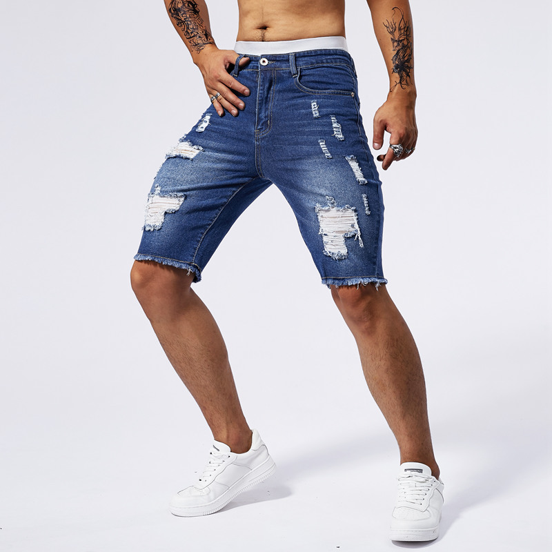 2025 Summer New Men's Ripped D - Streetwear Brand Denim review and price