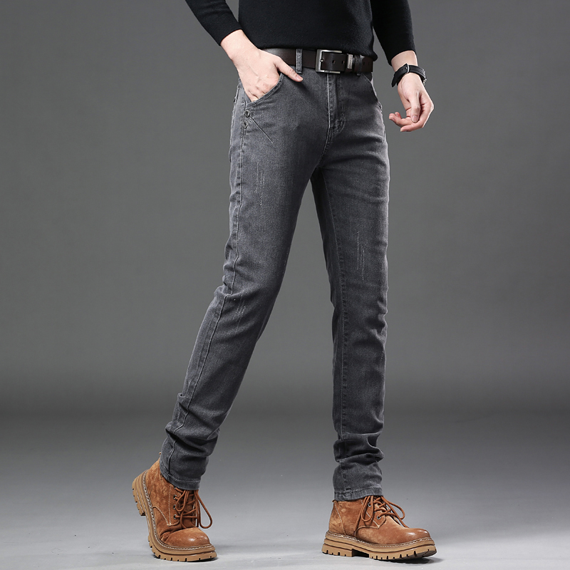 New Pure Gray Korean Slim Jean - Streetwear Brand Denim review and price