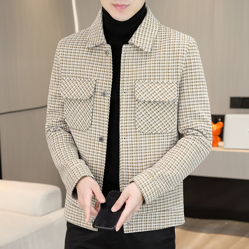 Brand Winter Plaid Woolen Jack - Streetwear Brand Clothing review and price